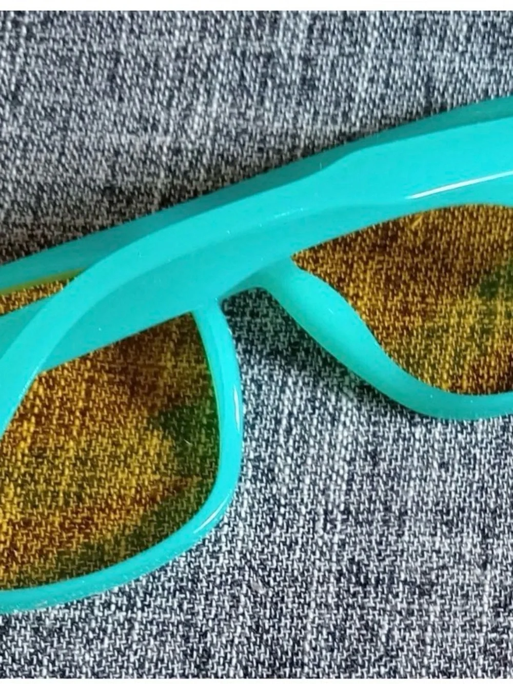 Malibu Rum Promo Logo Advertising Sunglasses Green & Yellow Lenses Retro Style